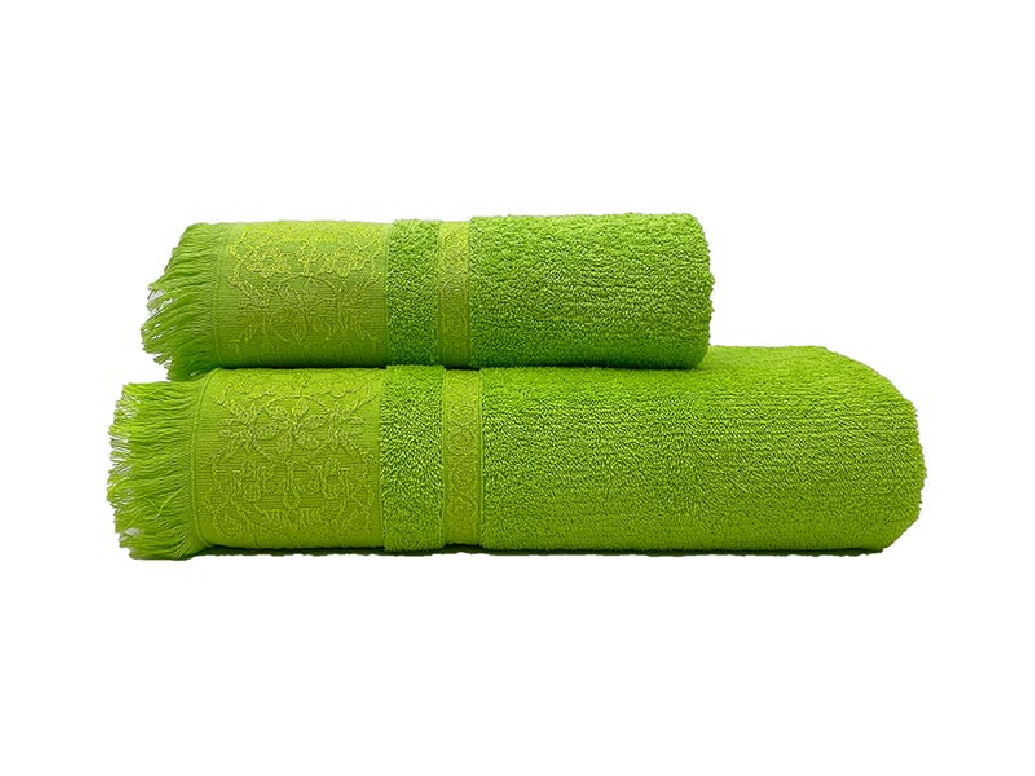 Set 2 Prosoape Espinoza Verde 50x100 si 70x140 cm (Bumbac 100%)