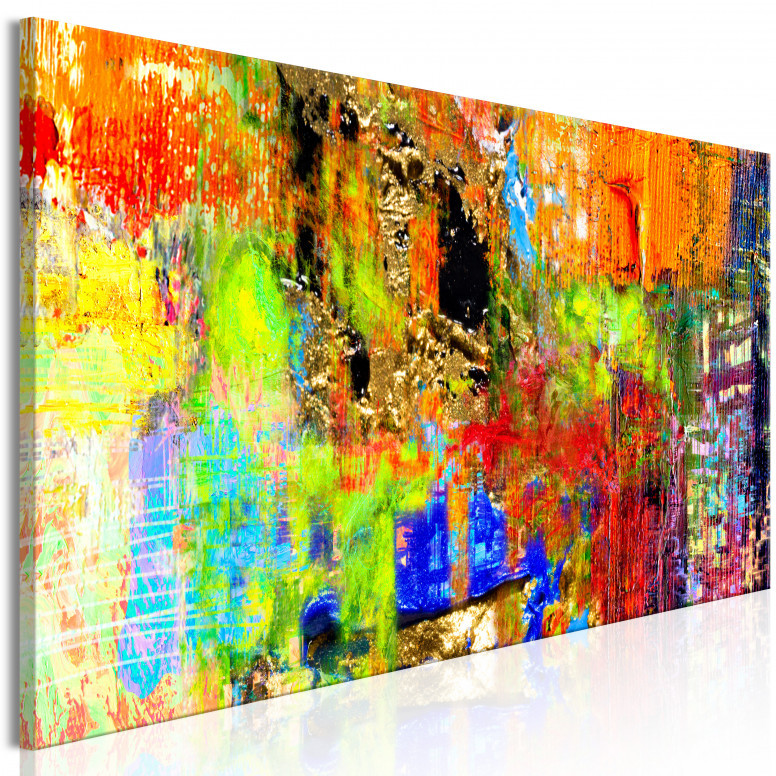 Tablou - Colourful Abstraction (1 Part) Narrow 150x50 cm