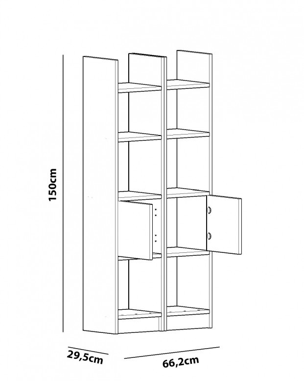 Biblioteca Esbi 102 - Alb