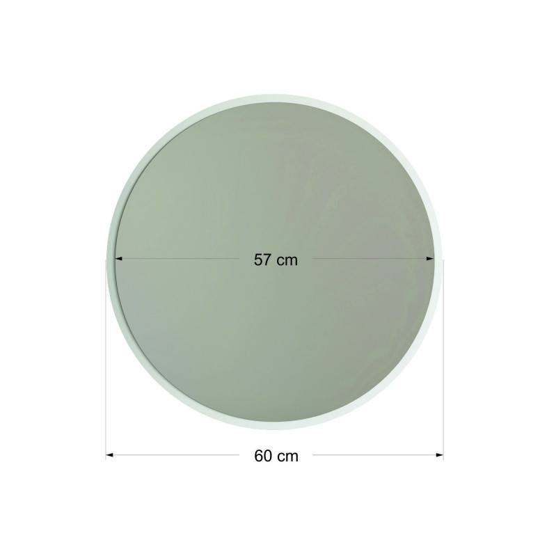 Oglinda Dekoratif Yuvarlak Ayna Beyaz A706