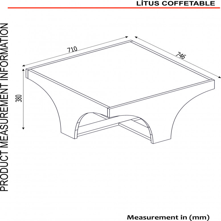 Masuta de Cafea Litus Camlı Orta Sehpa