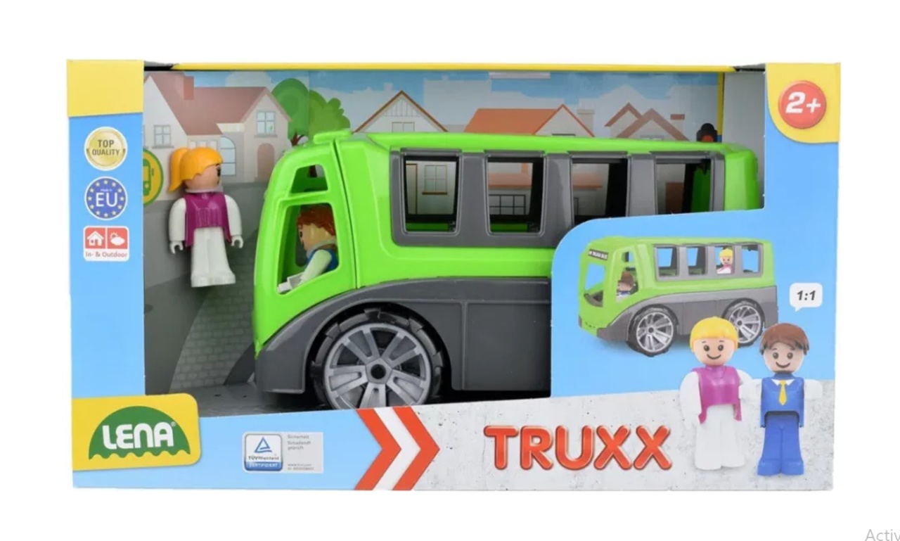 Autobuz Lena Truxx pentru copii cu doua figurine incluse