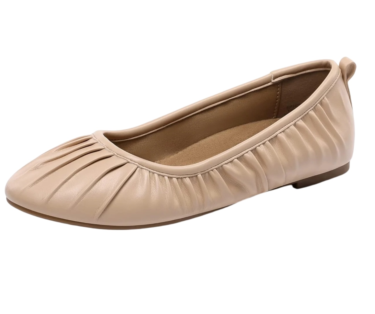 Balerini pentru dama Dream Pairs, TPR/EVA, crem, marimea 39
