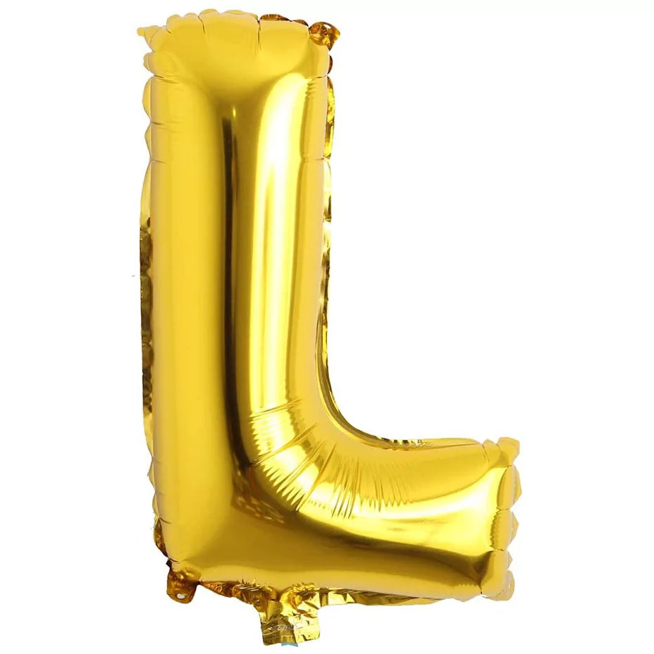 Balon aniversar Maxee, litera L, auriu, 40 cm Accesorii pret redus