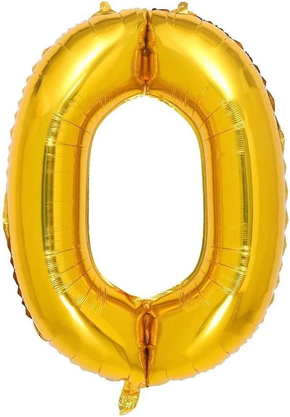 Balon aniversar Maxee, litera O, auriu, 40 cm