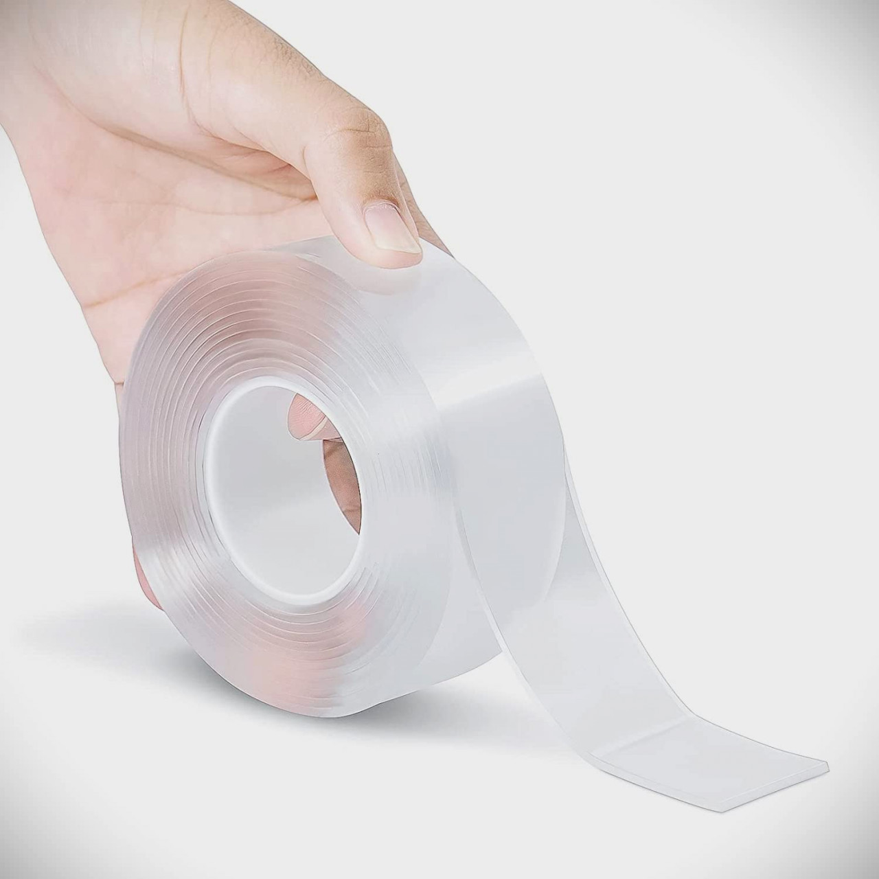 Banda dublu adeziva rezistenta Hloomf, acrilic, transparent, 3 m x 30 mm
