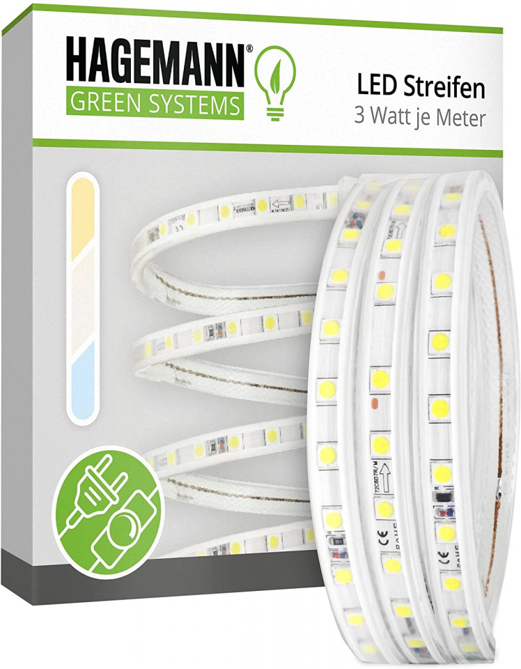 Banda LED Hageman, alb rece, 10 m Corpuri de iluminat 2023-09-28