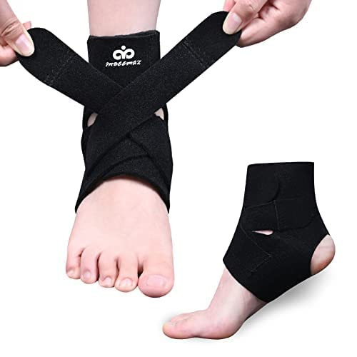 Bandaj pentru glezna INDEEMAX, neopren, negru, marimea L/XL