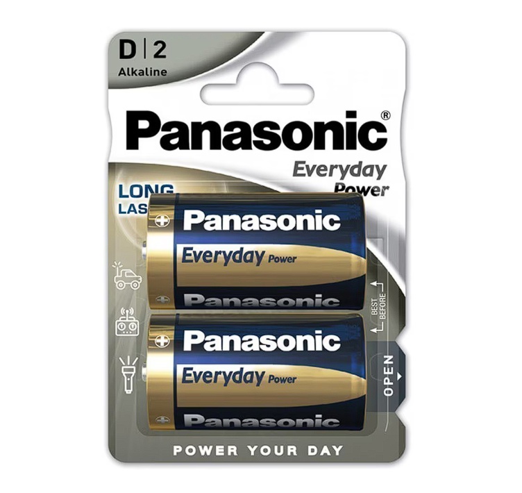 Baterii Panasonic Everyday Power LR20 / D, 2 buc, Resigilat, Grad A
