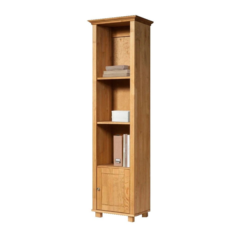 Biblioteca Home Affaire, lemn pin/HDF/ metal, natur, 188,5 x 50 x 40 cm