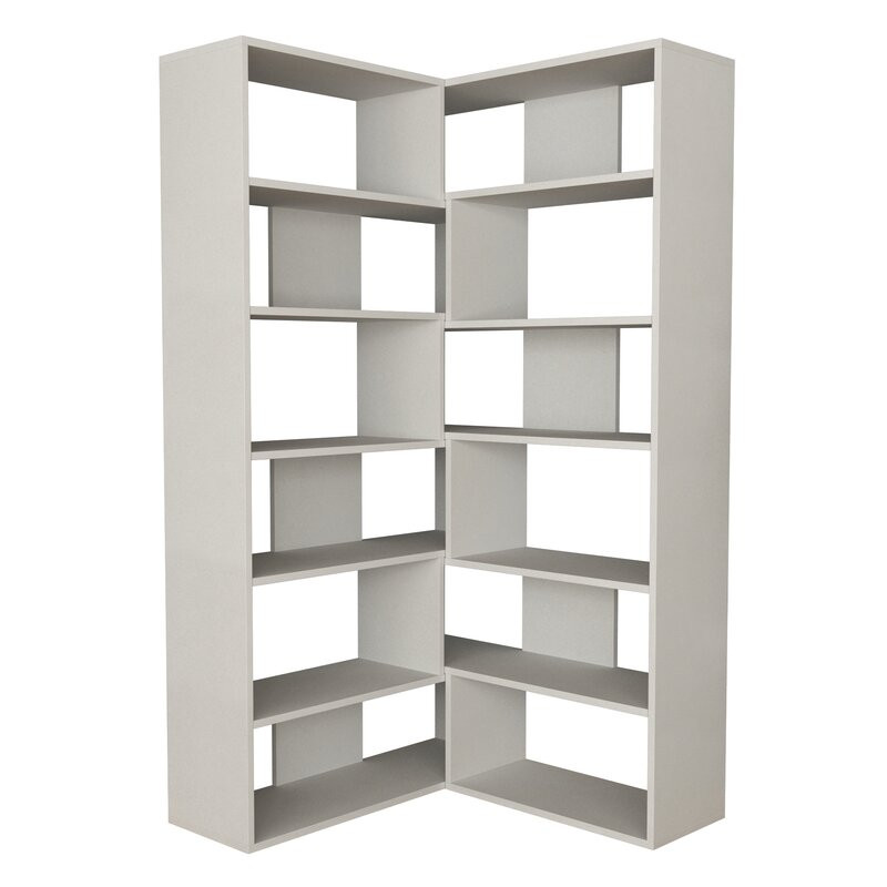 Biblioteca Molly, alb, 178,5 x 157,5 x 30 cm chilipirul-zilei.ro/ imagine 2022 1-1.ro