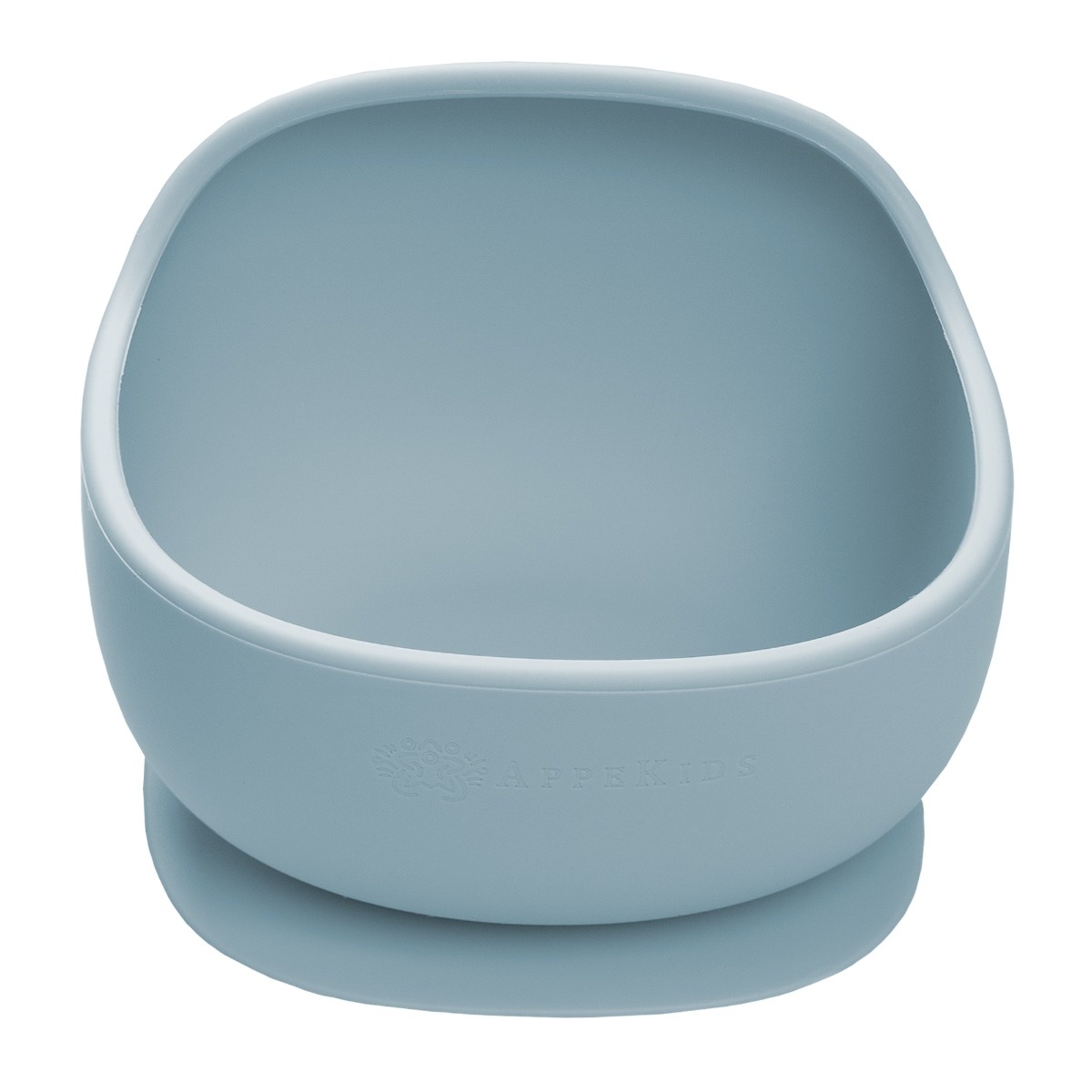 Bol din silicon cu ventuza, AppeKids, Classic - Aqua Blue