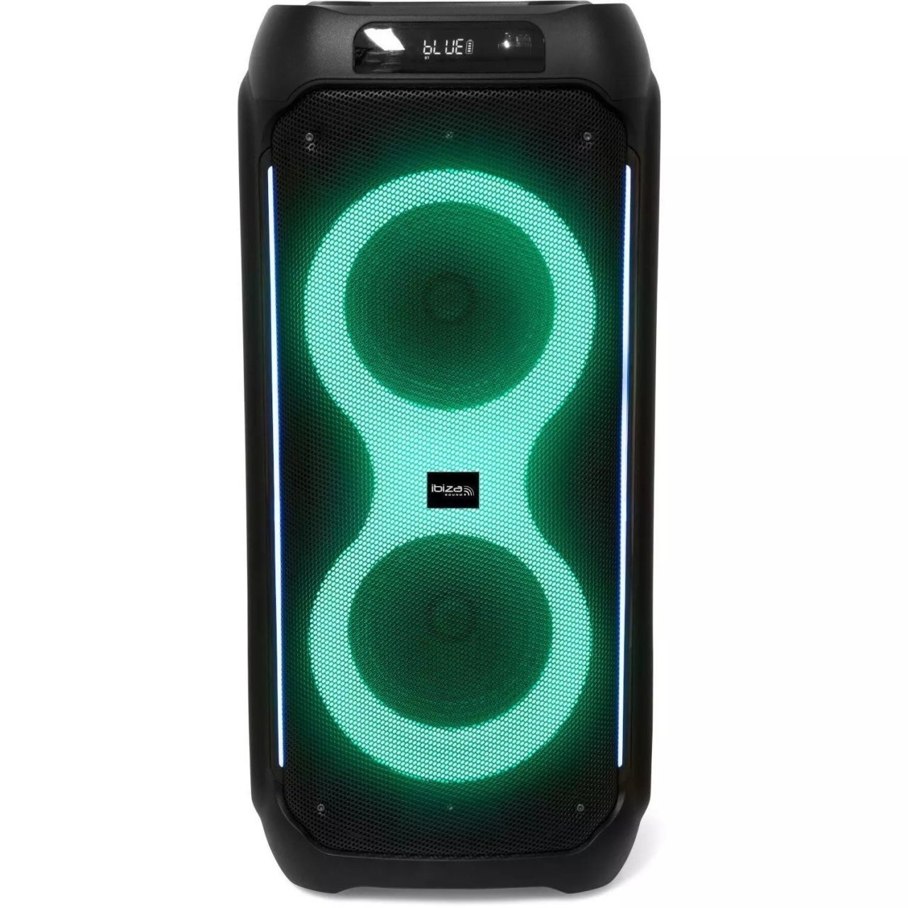 Boxa portabila Ibiza Sound, COLUMBA80, 800W, Bluetooth, USB, microSD, AUX si MIC, negru, Resigilat, Grad A