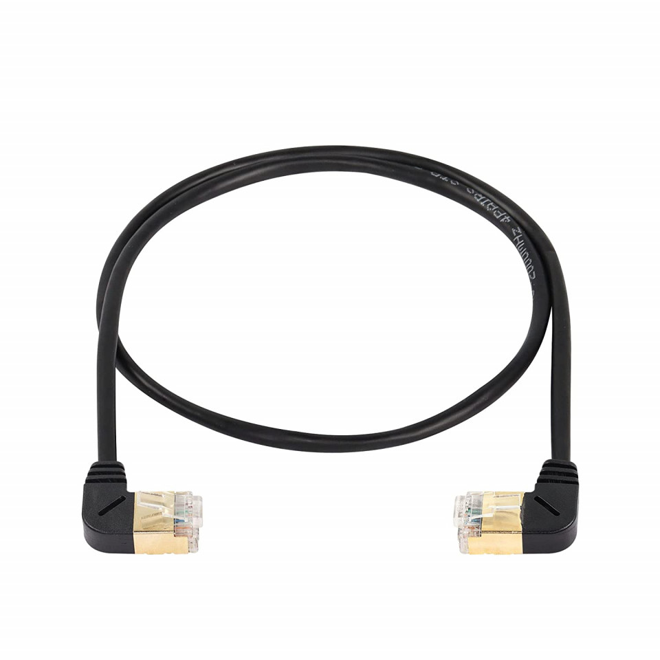 Cablu Ethernet masculin CAT8 la 90 de grade SinLoon, 40 Gbps, 2000 MHz, de la stanga la dreapta, 50 cm Accesorii IT 2023-09-28