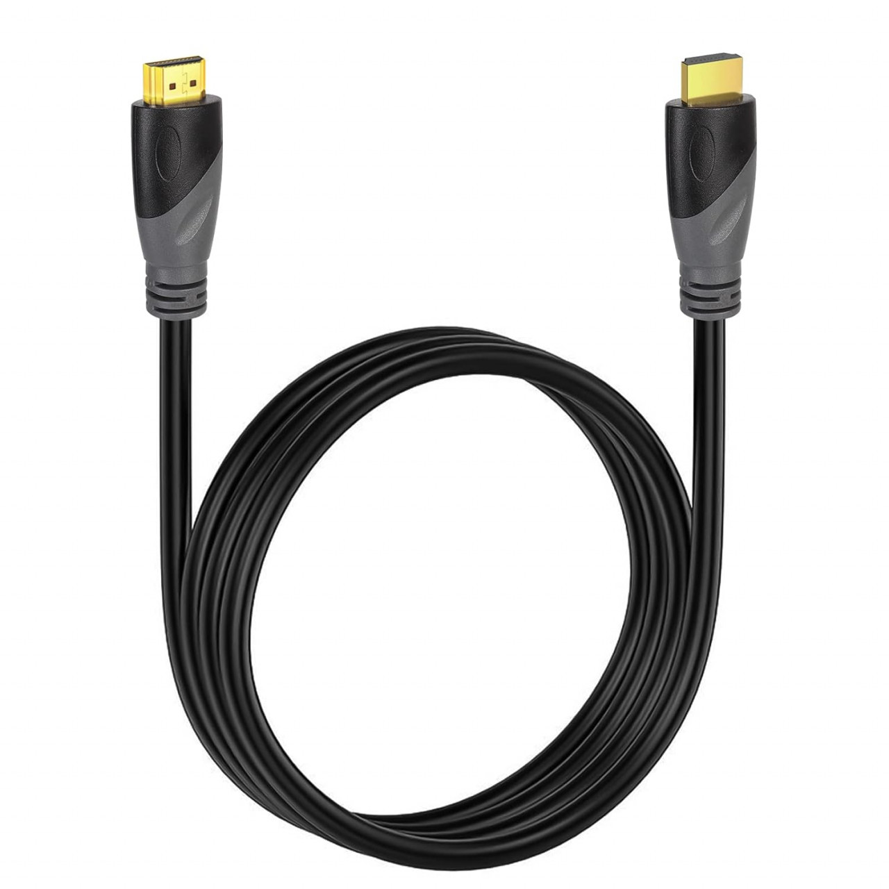 Cablu HDMI 2.0 Daprainno, aliaj de cupru/PVC, negru/gri/auriu, 2 m, 4K
