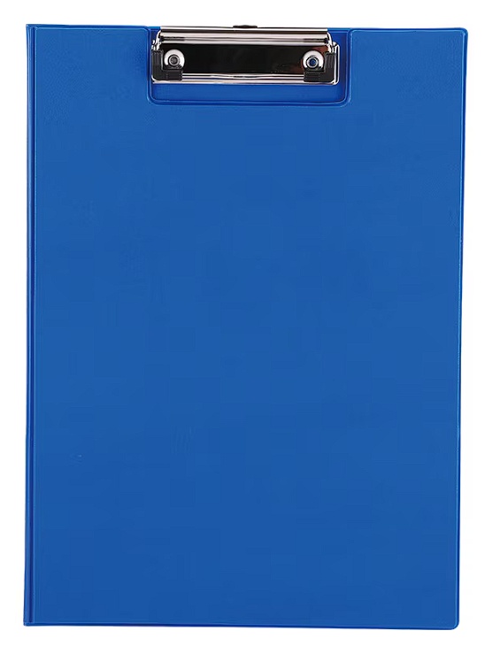 Clipboard Deli, dublu, albastru, Resigilat, Grad A