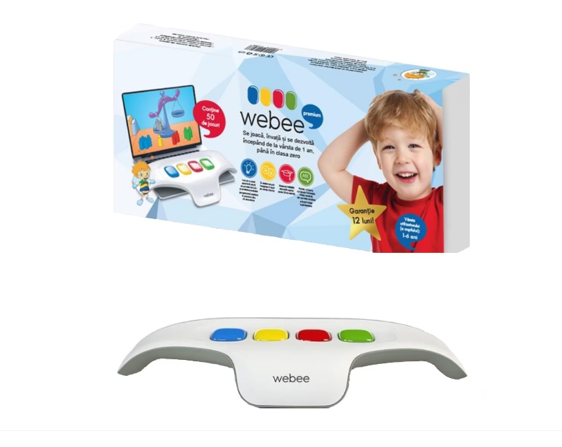 Consola Webee Premium, 50 Jocuri educative