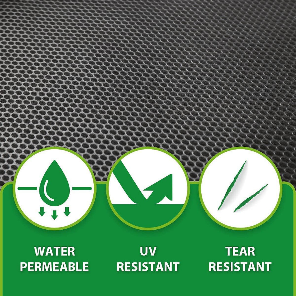 Poze Covoras pentru plante Sekey, textil, negru, 2 x 10 m