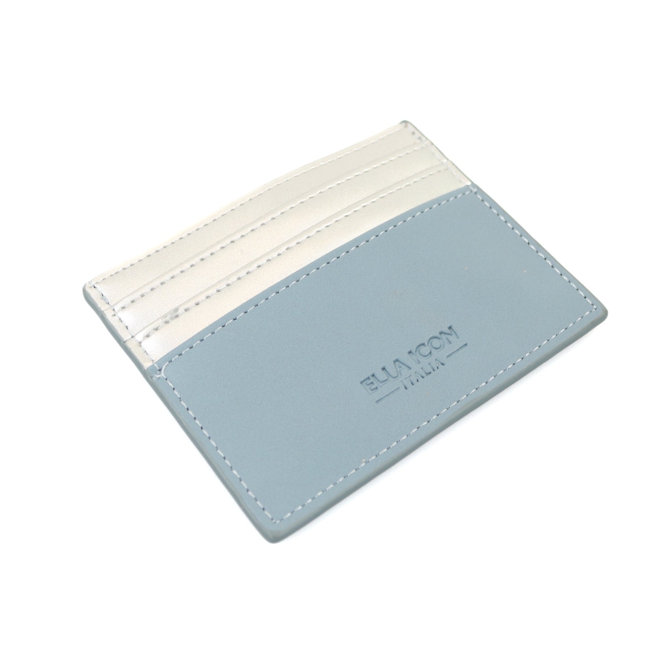 Etui pentru carduri Duo, Ella Icon, Albastru Prafuit, 10.5x8cm