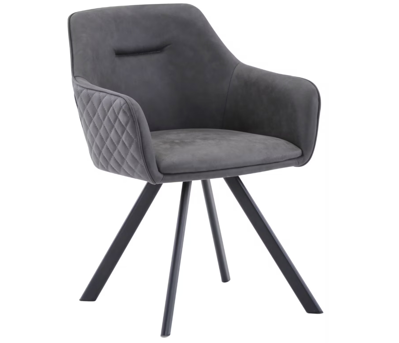 Fotoliu Hom\'in 2, microfibra, gri, 59/80/60 cm