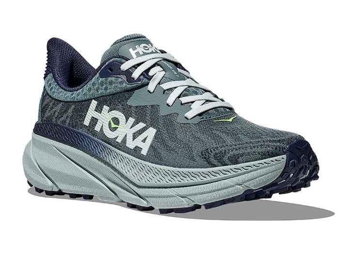 Hoka, Pantofi sport pentru alergare Challenger 7, Alb, Gri carbune, 43, Resigilat, Grad A