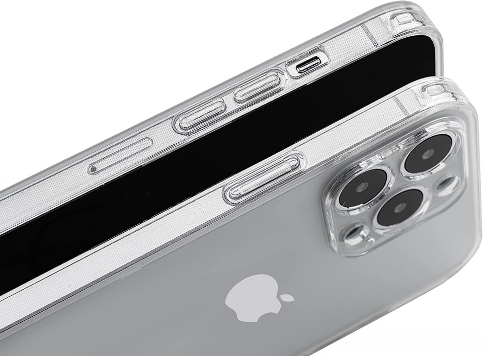 Poze Husa de protectie pentru iPhone 12 Tigratigro, TPU, transparent opac, 6,1 inchi