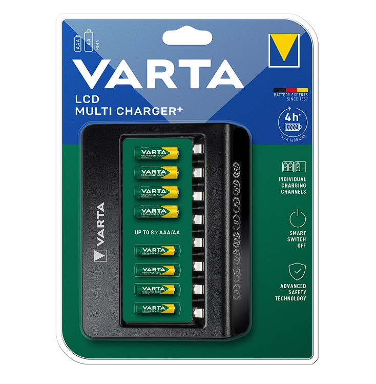 Incarcator Acumulatori Varta LCD Multi Charger+ 57681 , AA/AAA, Resigilat, Grad A