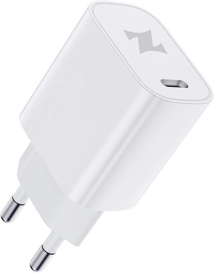 Incarcator USB Tipe C Zloer, alb, 20W, 8 x 4 x 2,5 cm 20W