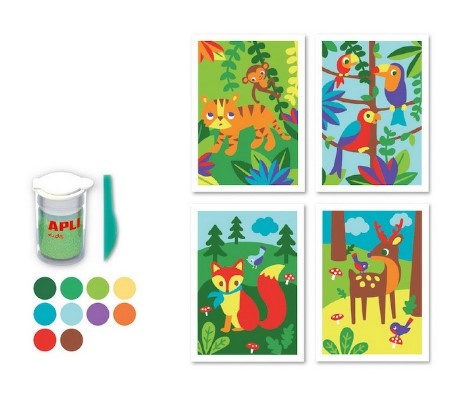 Kit creativ cu nisip colorat Animale