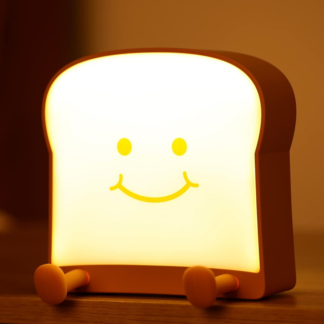 Lampa de veghe Loveruis, ABS, alb/galben, USB