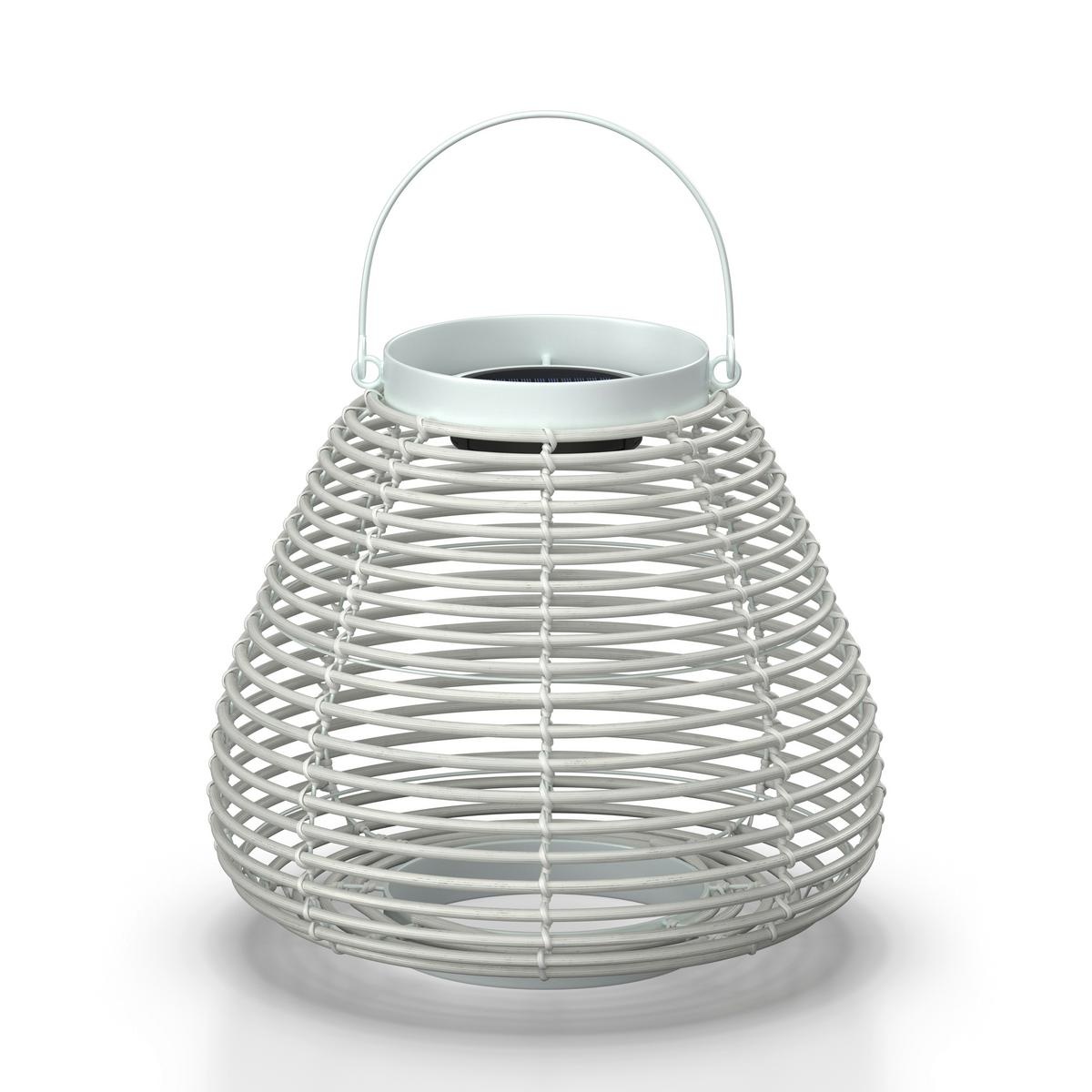 Lampă solară Anina , albă, metal/plastic