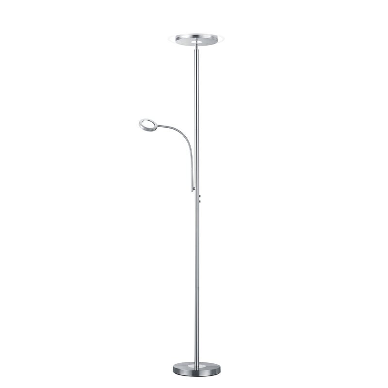 Lampadar Coralie, LED, argintiu, 182,5 x 51 x 31 cm