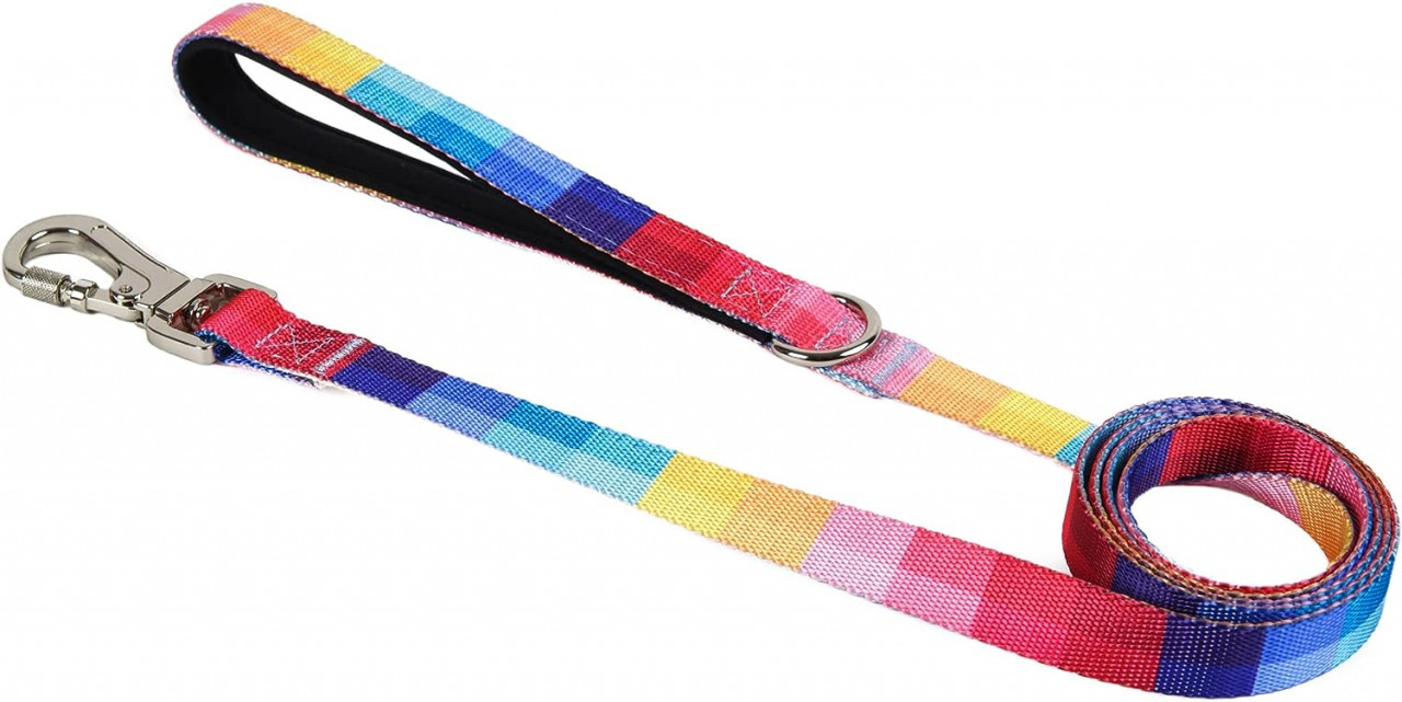 Lesa pentru caini cu încuietoare de siguranță 360°ASTORPET, poliester/metal, multicolor, 1,5 m, marimea M