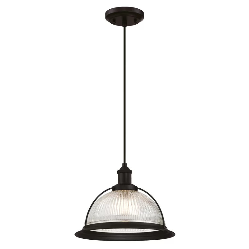 Lustra tip pendul Head, metal/sticla, negru/transparent, 14 x 30 x 153 cm