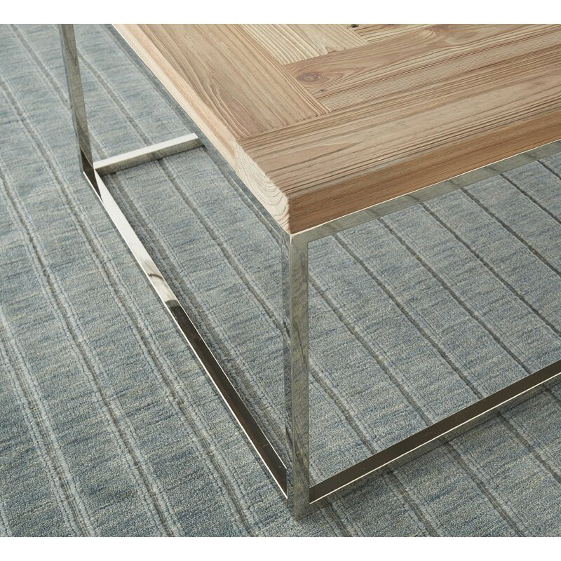 Masa laterala Liliane, lemn masiv/metal, 60,96 x 60,96 x 60,96 cm Mese & măsuțe