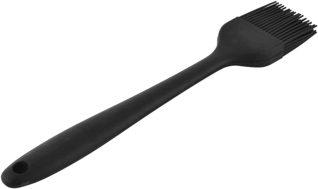 Perie pentru gatit Sourcing map, silicon, negru, 20,5 x 3,5 x 1 cm