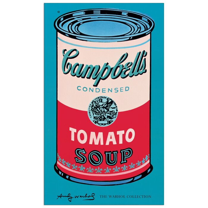 Poster „Campbell’s Soup Can”, albastru/rosu, 101 x 61 cm de la chilipirul-zilei imagine noua