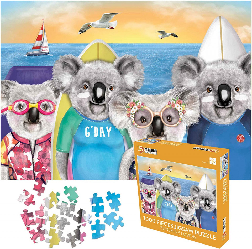 Puzzle cu 1000 de piese AICHUANGBAO, koala, hartie, multicolor, 50 x 70 cm