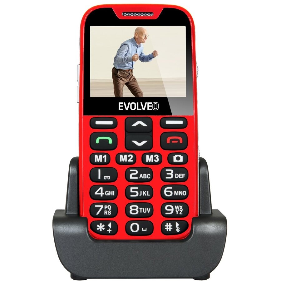 RESIGILAT Telefon pentru varstnici Evolveo EasyPhone XD, EP600, Rosu