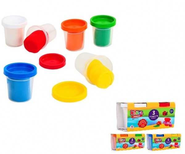 Set 2 borcanele plastilina multicolora 56 grame