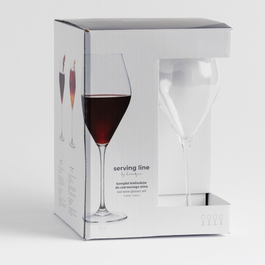 Set 4 pahare BASINO 640 ml