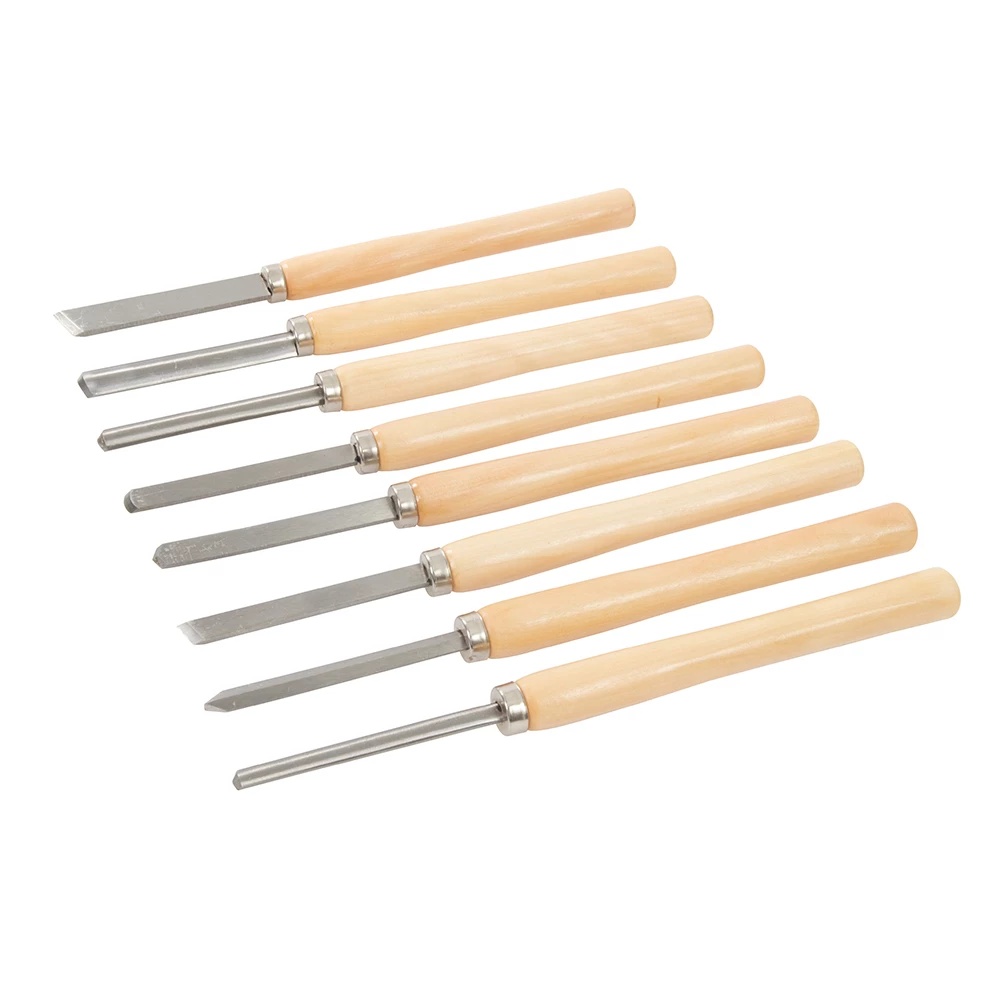 Set 8 dalti profesionale sculptura lemn , 360 mm , Silverline