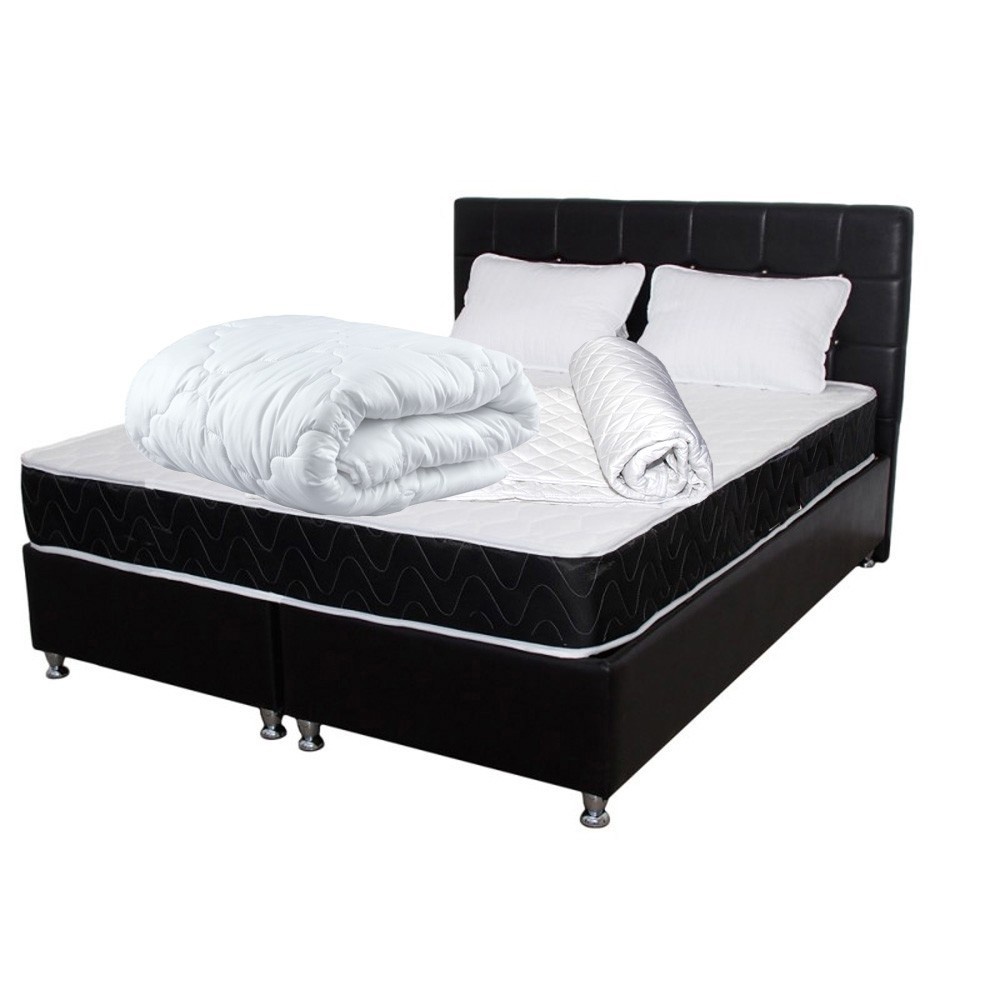 Set Avantaj Saltea superortopedica LUNA +2 perne 50x70 +Husa hipoalergenica +Pilota microfibra iarna 180x200, 160x200x20