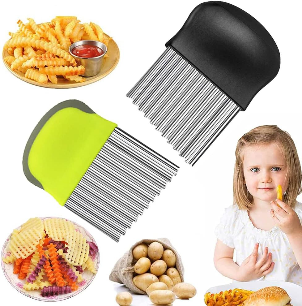 Set de 2 feliatoare de legume Hilloly, otel inoxidabil, negru/argintiu, 14 x 9.5 cm