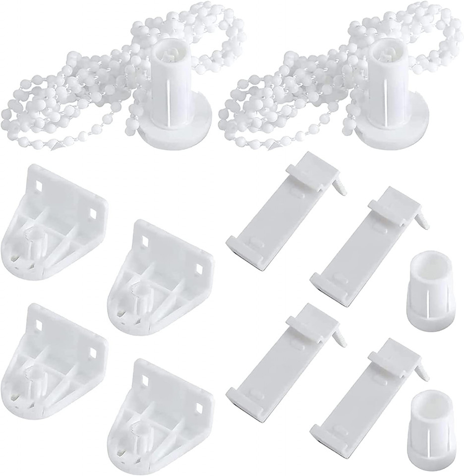 Set de 2 kit-uri de accesorii de inlocuire pentru jaluzele SDHFSGN, PVC, alb, 12 piese Jaluzele 2023-09-25
