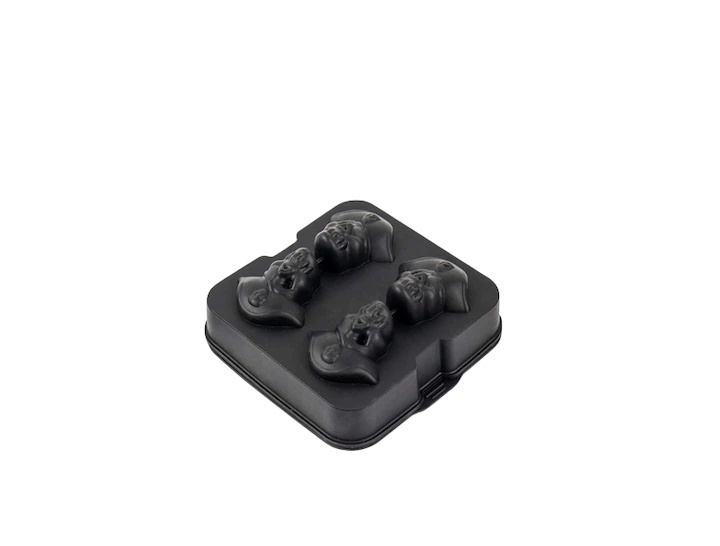 Set de 2 tavi pentru cuburi de gheata M8C, silicon, negru, 5 x 15 x 15 cm