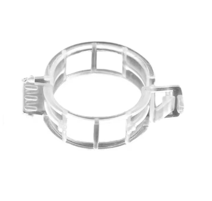 Set de 250 cleme pentru fixarea plantelor Tarocat, plastic, transparent, 3 cm