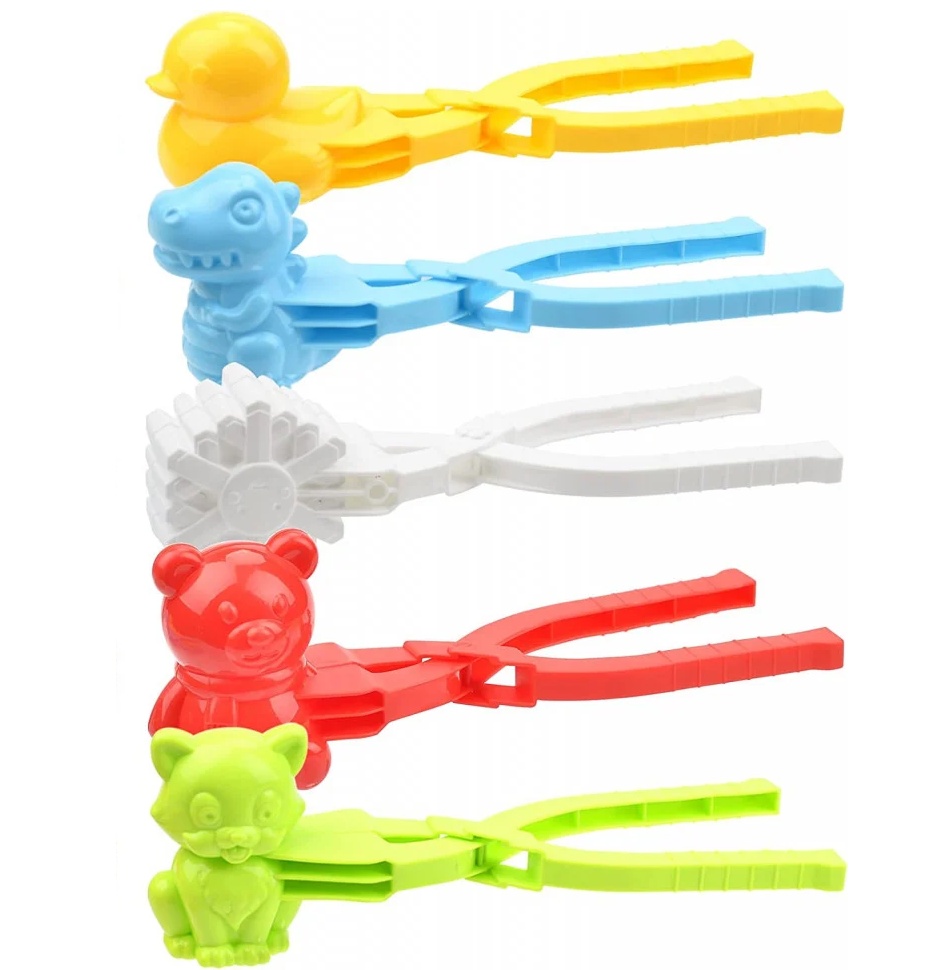 Set de 5 jucarii pentru zapada Yizemay , plastic, multicolor, 20 x 6,5 cm