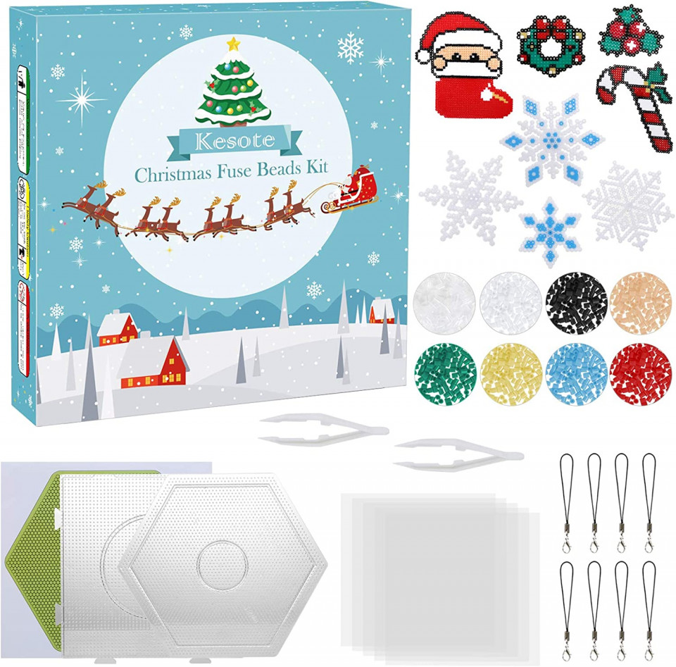 Poze Set de creatie cu 4500 de margele si accesorii Kesote, plastic, multicolor