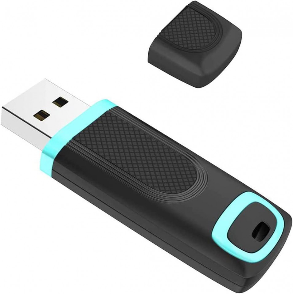 Stick de memorie USB 3.0 Vansuny, negru/verde, 128 GB 128 imagine noua